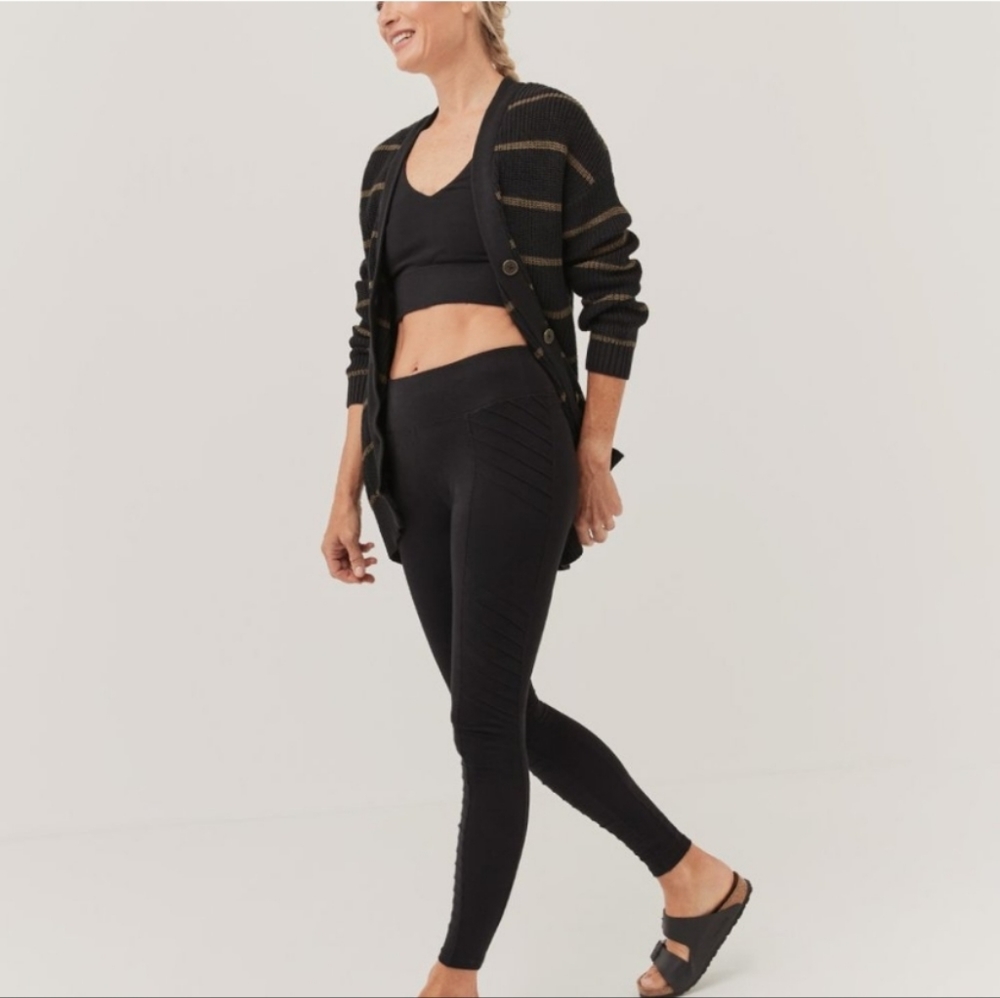 NEW Pact Brushed Moto Legging Black size XS